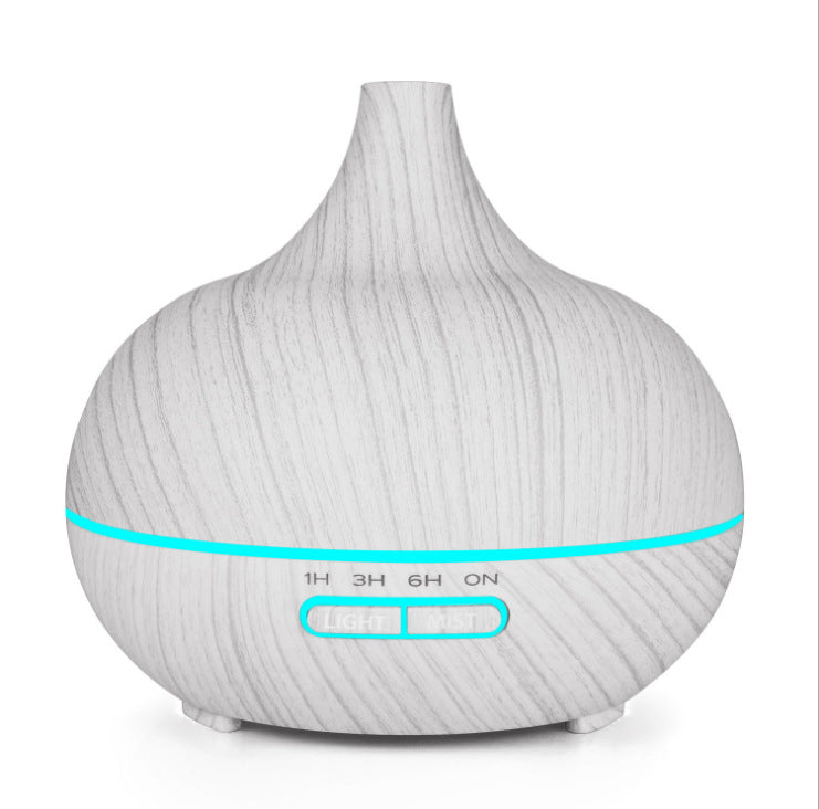 550ML Ultrasonic Wood Grain Aroma Diffuser Humidifier